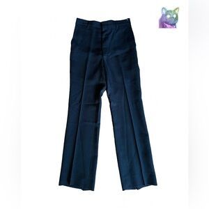 Pinstripe Navy Blue Trousers
